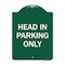Signmission Designer Series Sign-Head in Parking Only, Green & White Aluminum Sign, 18" x 24", GW-1824-23908 A-DES-GW-1824-23908 - alternate 1